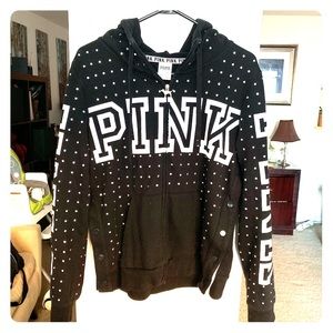 VS PINK Bedazzled Zip-Up Hoodie